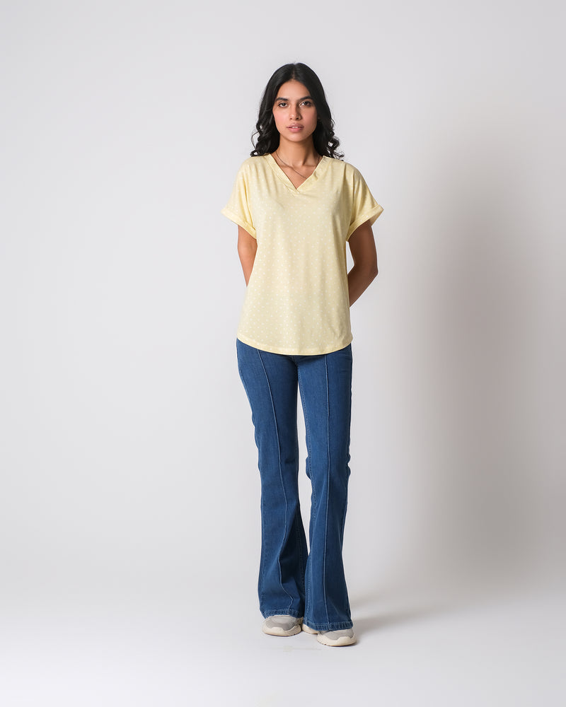 Women Polka Dot Knit Top - Engine - Buy Now