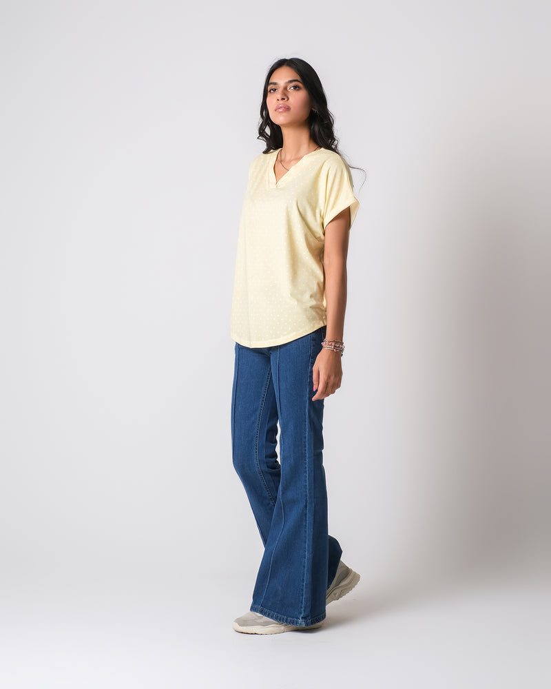 Women Polka Dot Knit Top - Engine - Buy Now