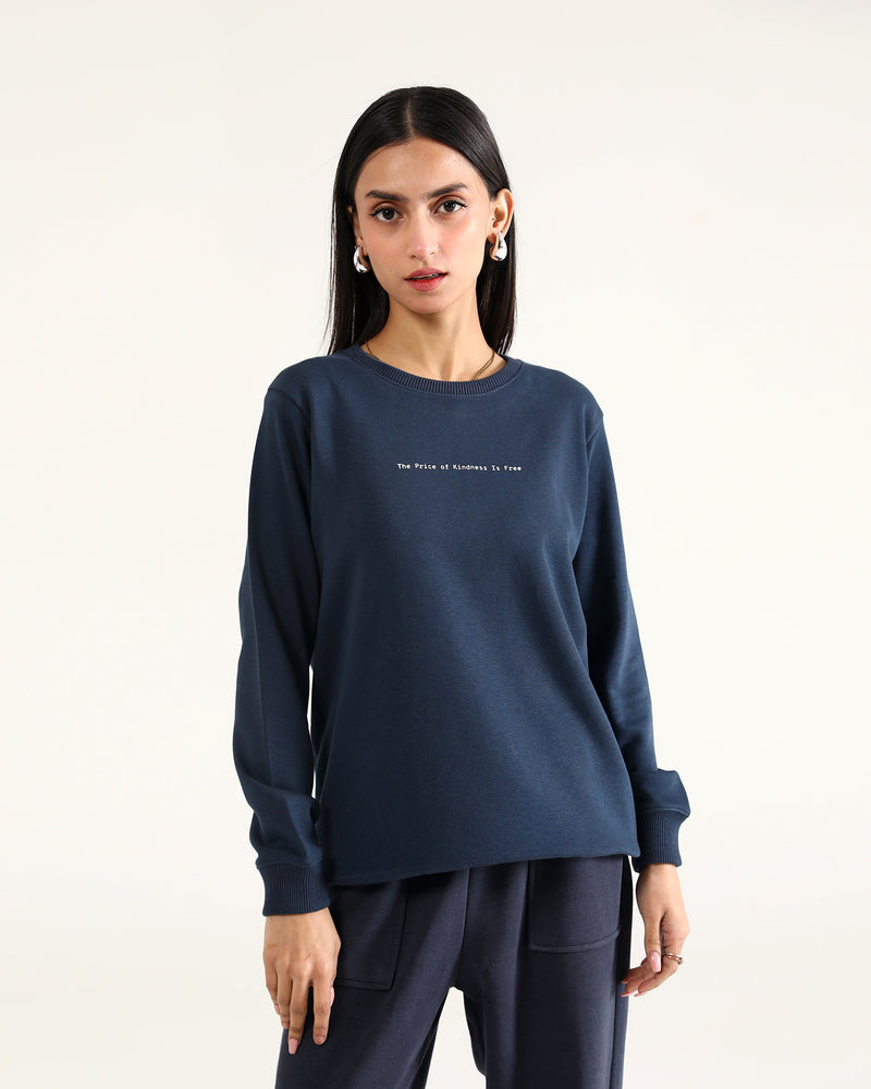 Women Typography Sweatshirt - Engine - Buy Now