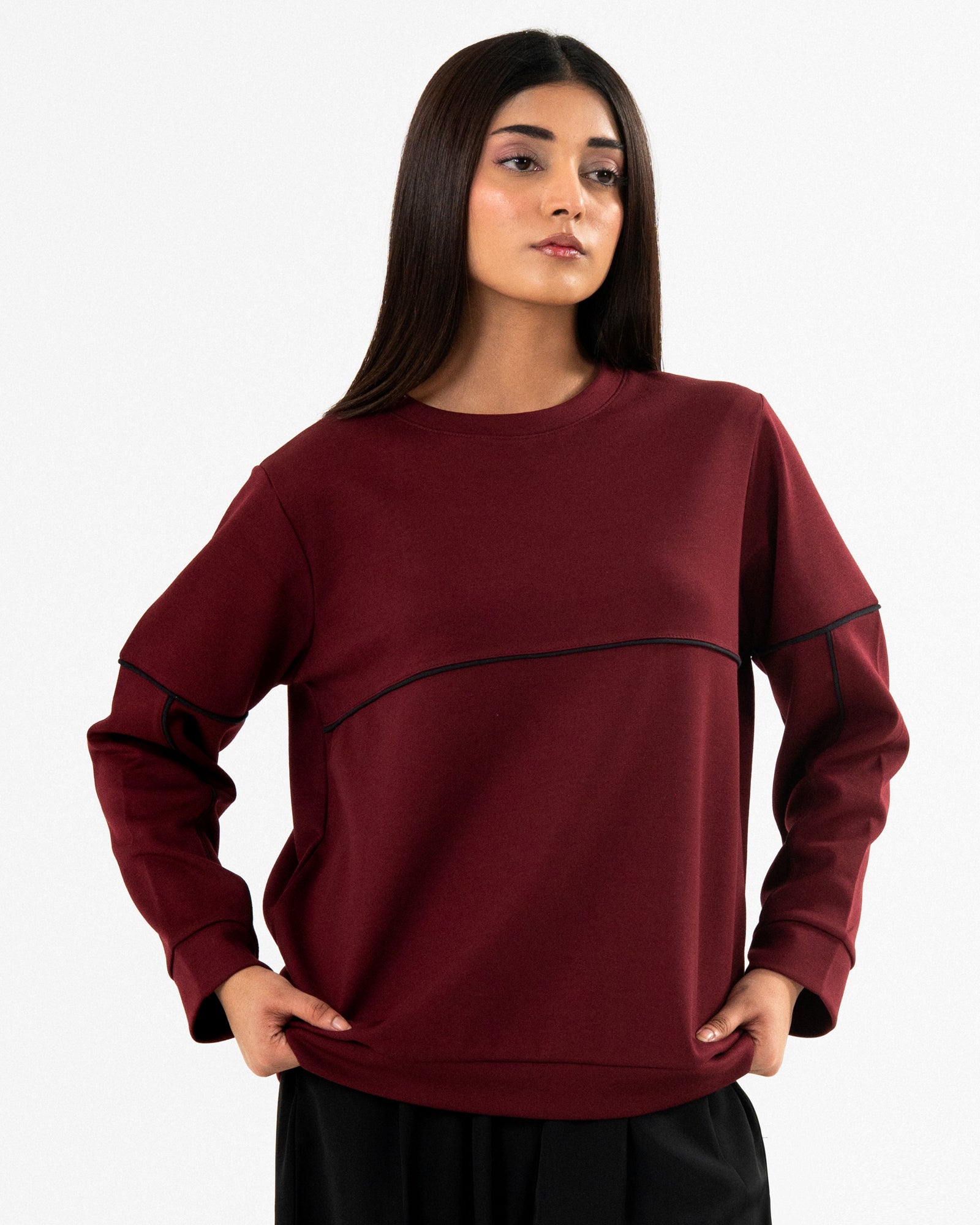 Women Panel Sweatshirt