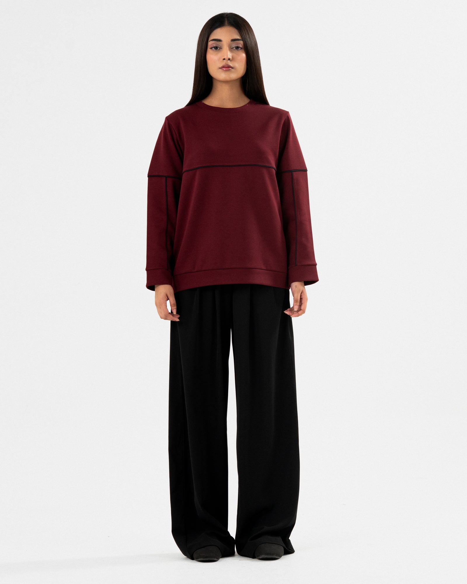 Women Panel Sweatshirt