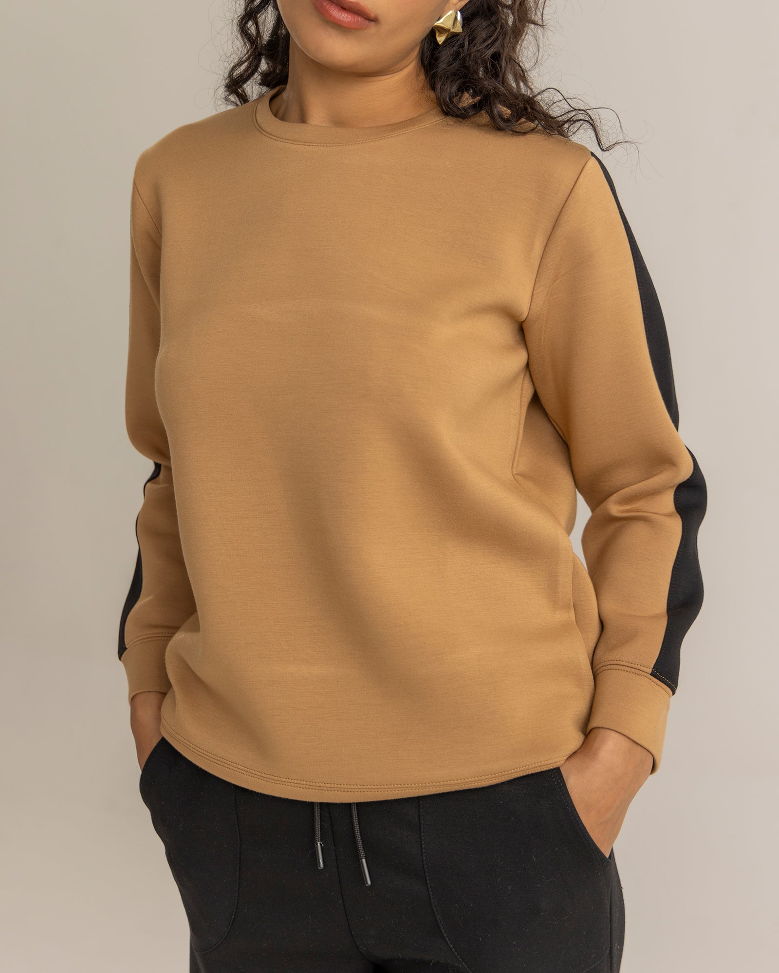 Women Panel Sweatshirt