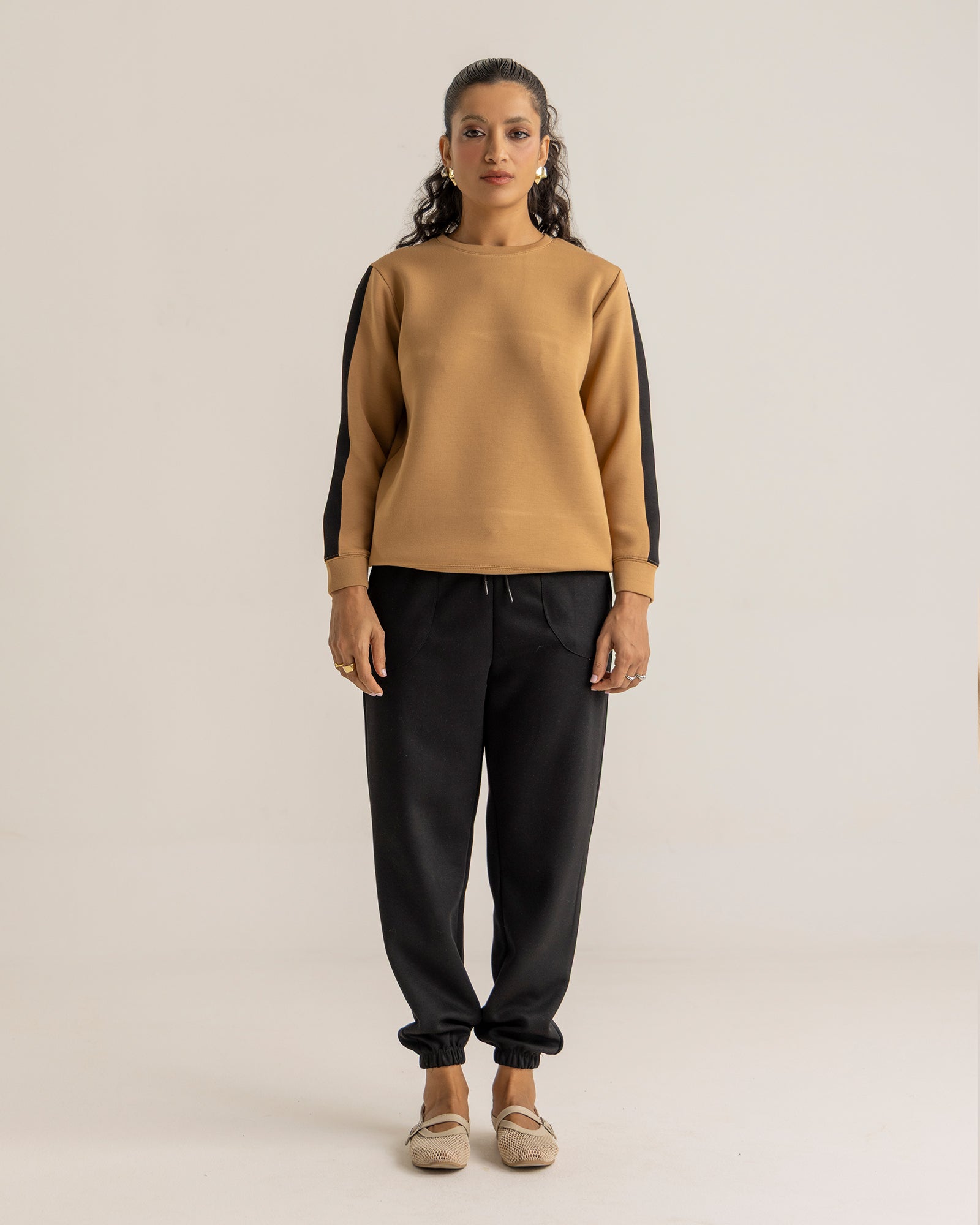 Women Panel Sweatshirt