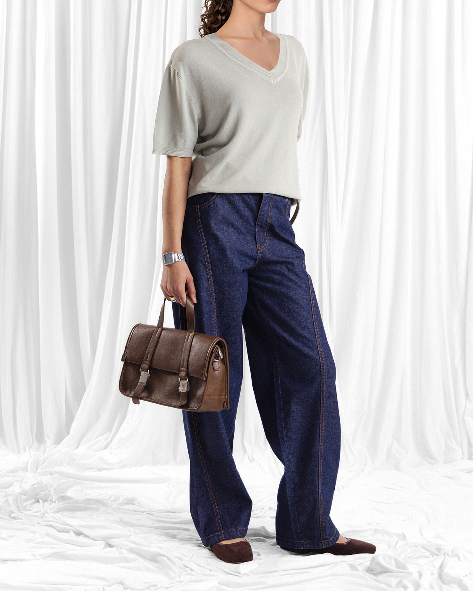 Women V-Neck T Shirt