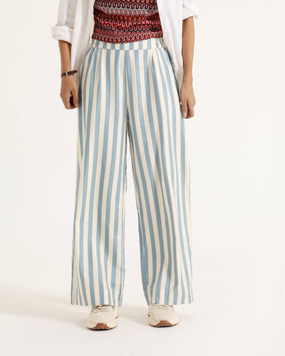 Women Striped Flared Trouser