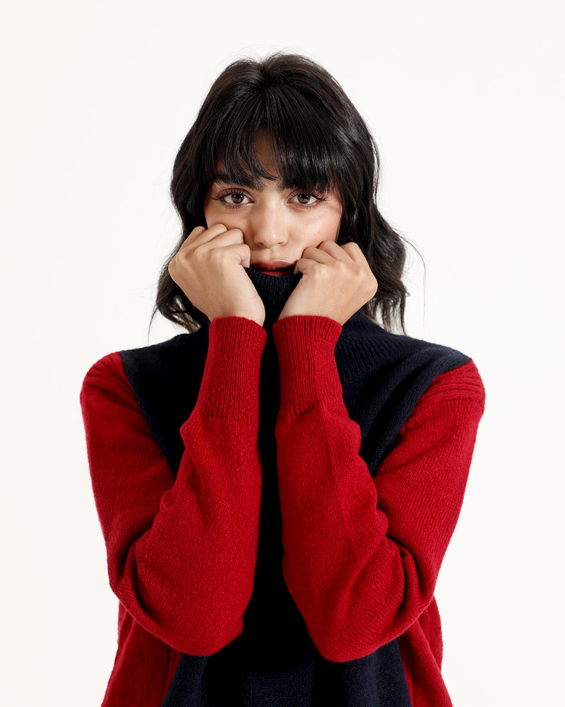 Women Mock Neck Sweater - Engine - Buy Now