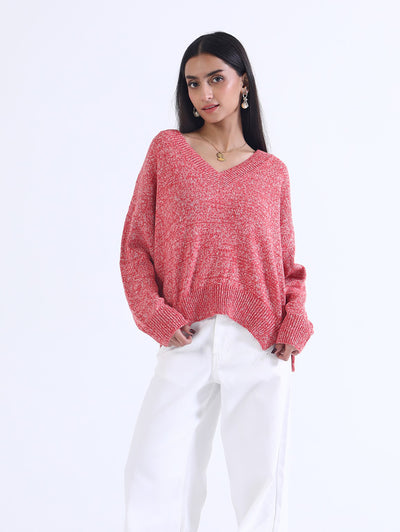 Women V Neck Sweater