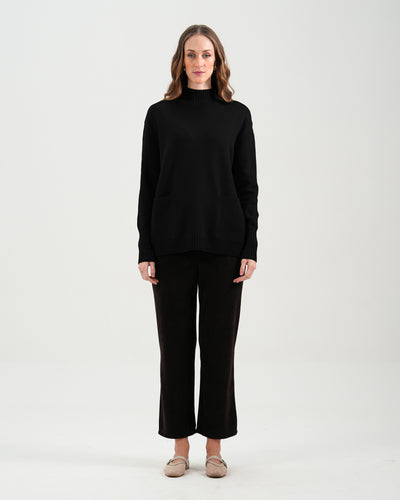 Women Mock Neck Sweater