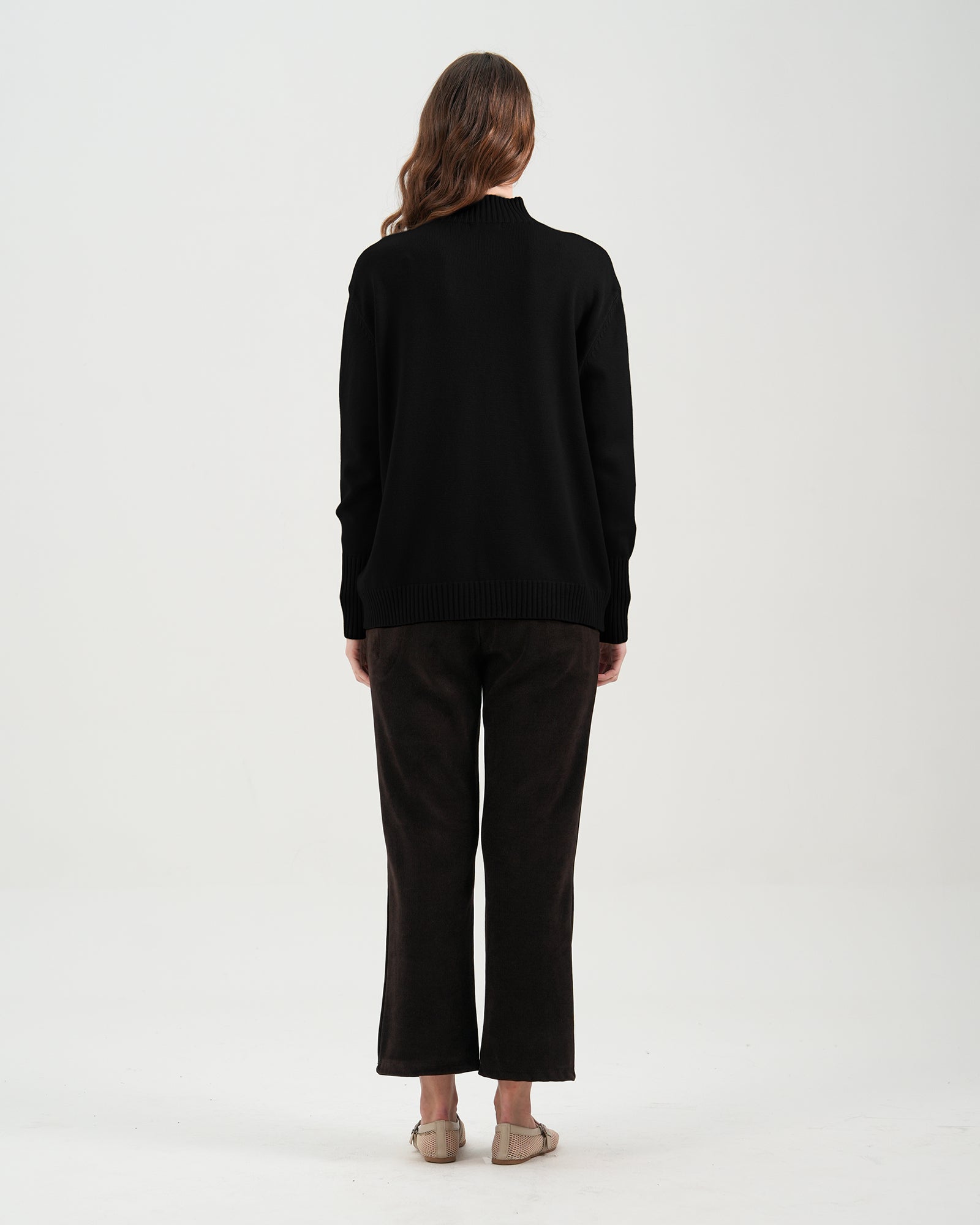 Women Mock Neck Sweater