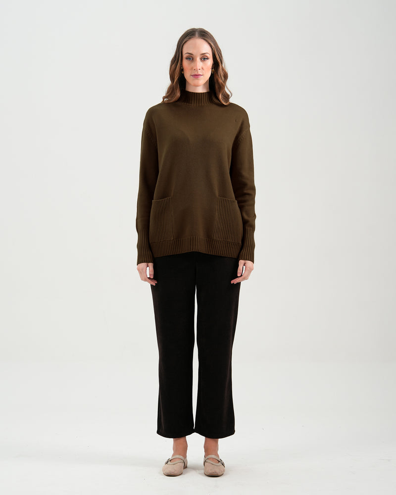 Women Mock Neck Sweater - Engine - Buy Now
