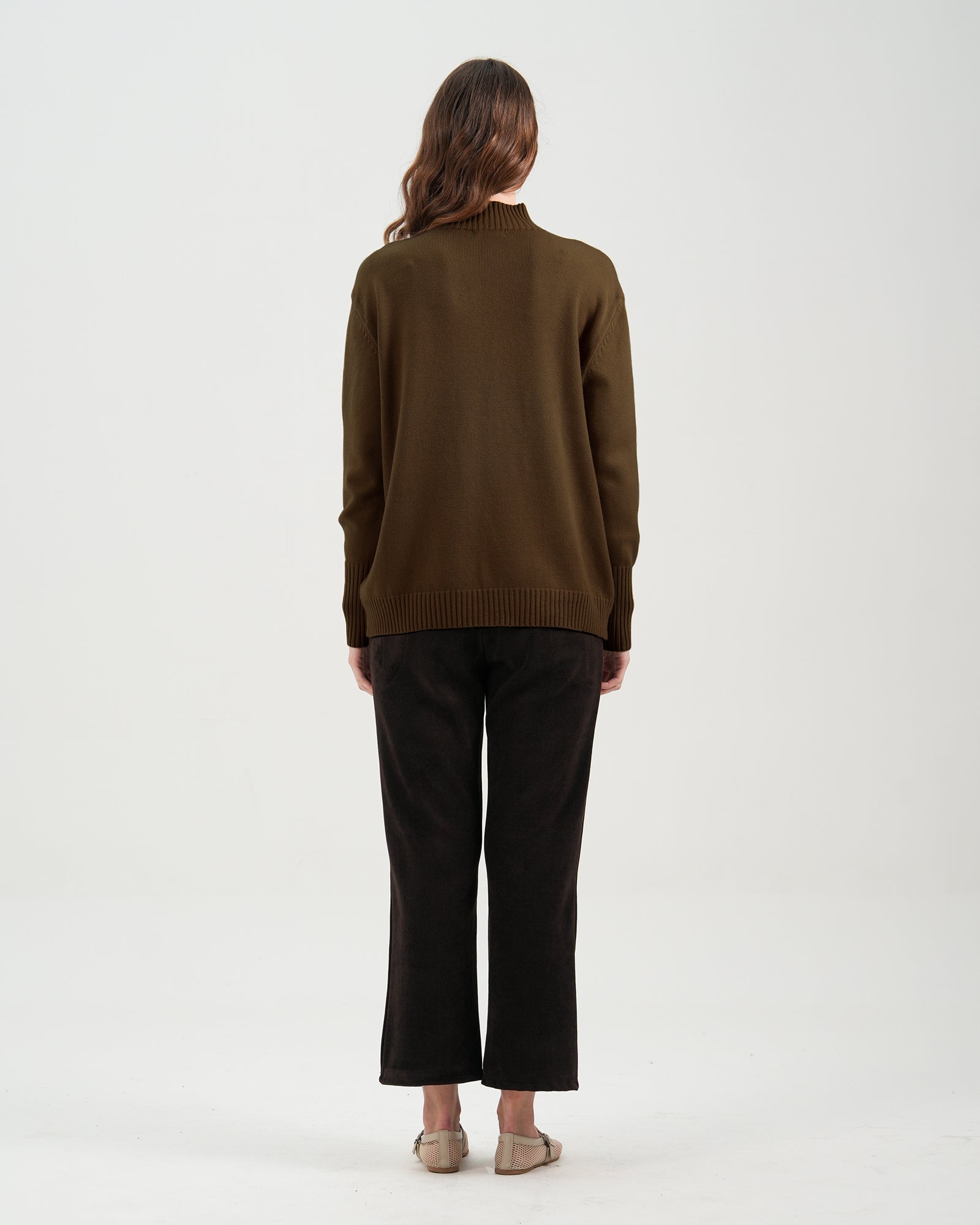 Women Mock Neck Sweater