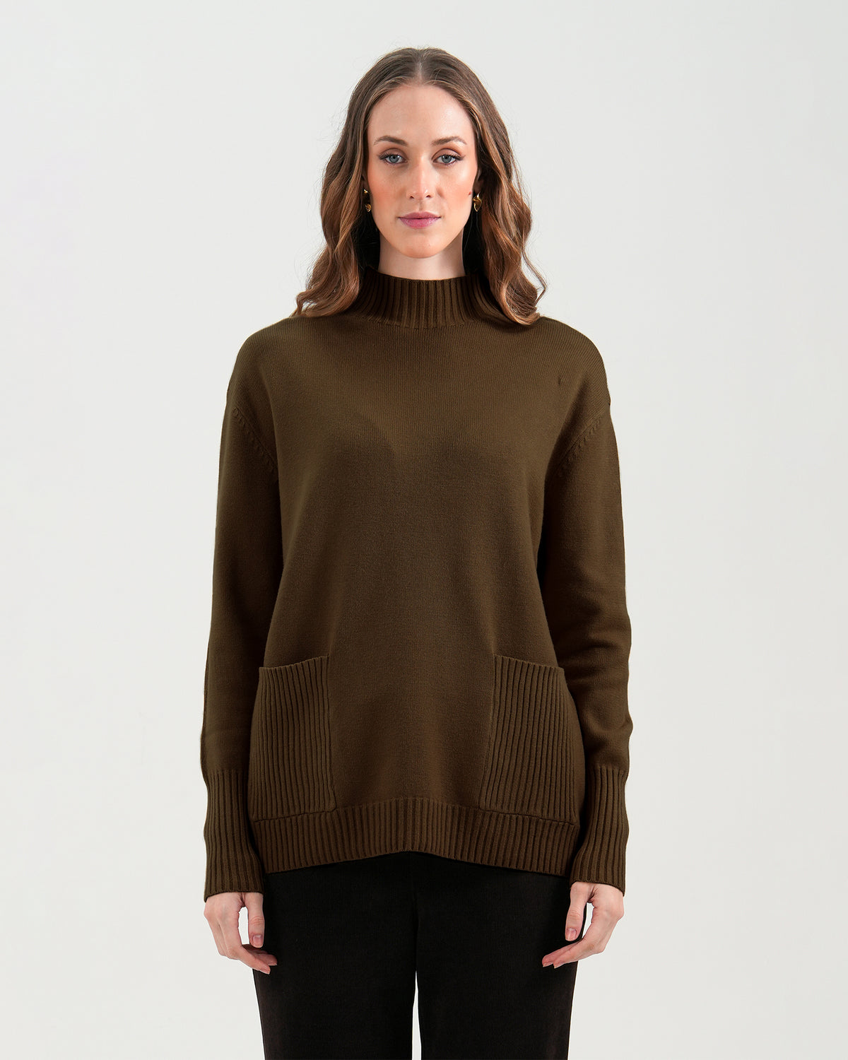Women Mock Neck Sweater - Engine - Buy Now