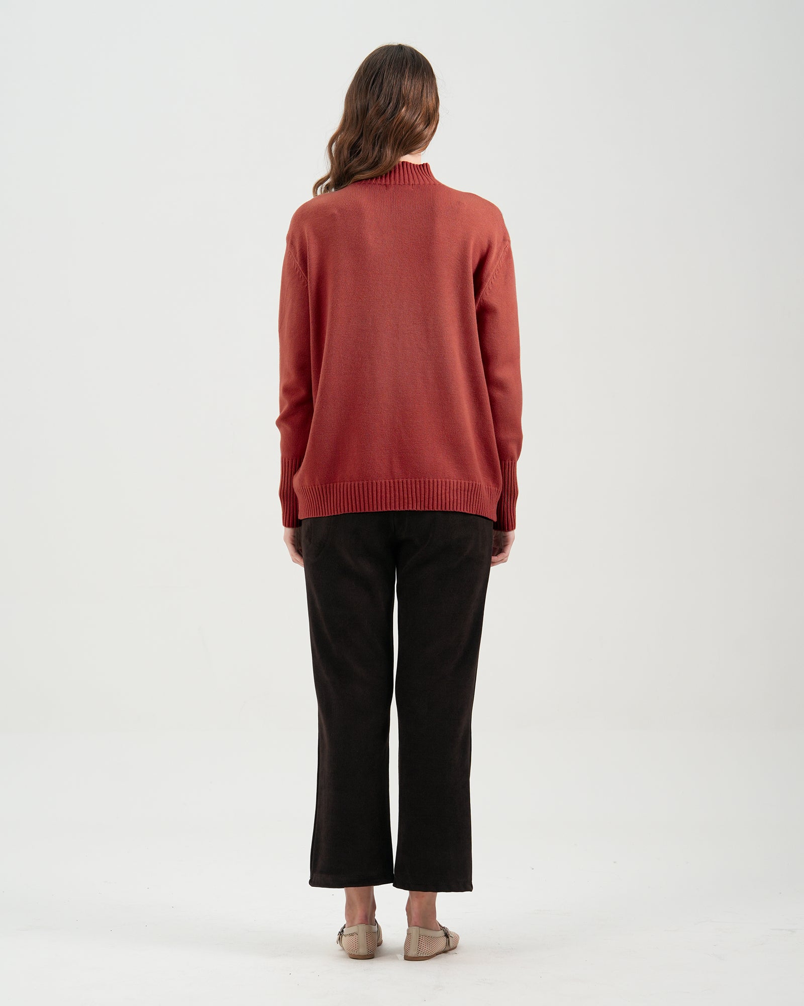 Women Mock Neck Sweater