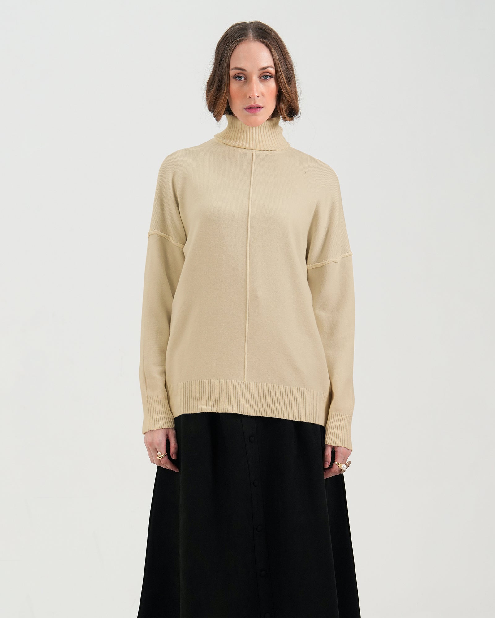 Women High Neck Sweater