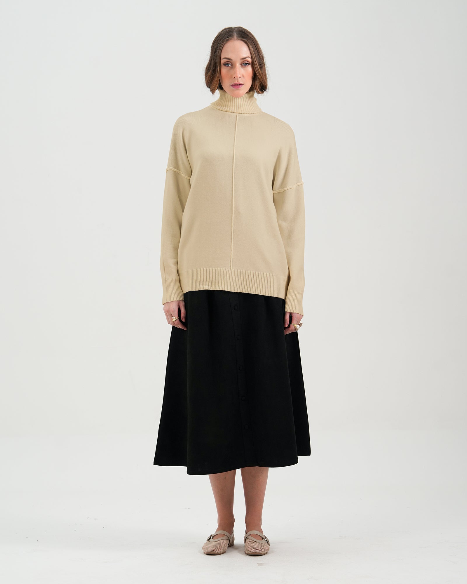 Women High Neck Sweater