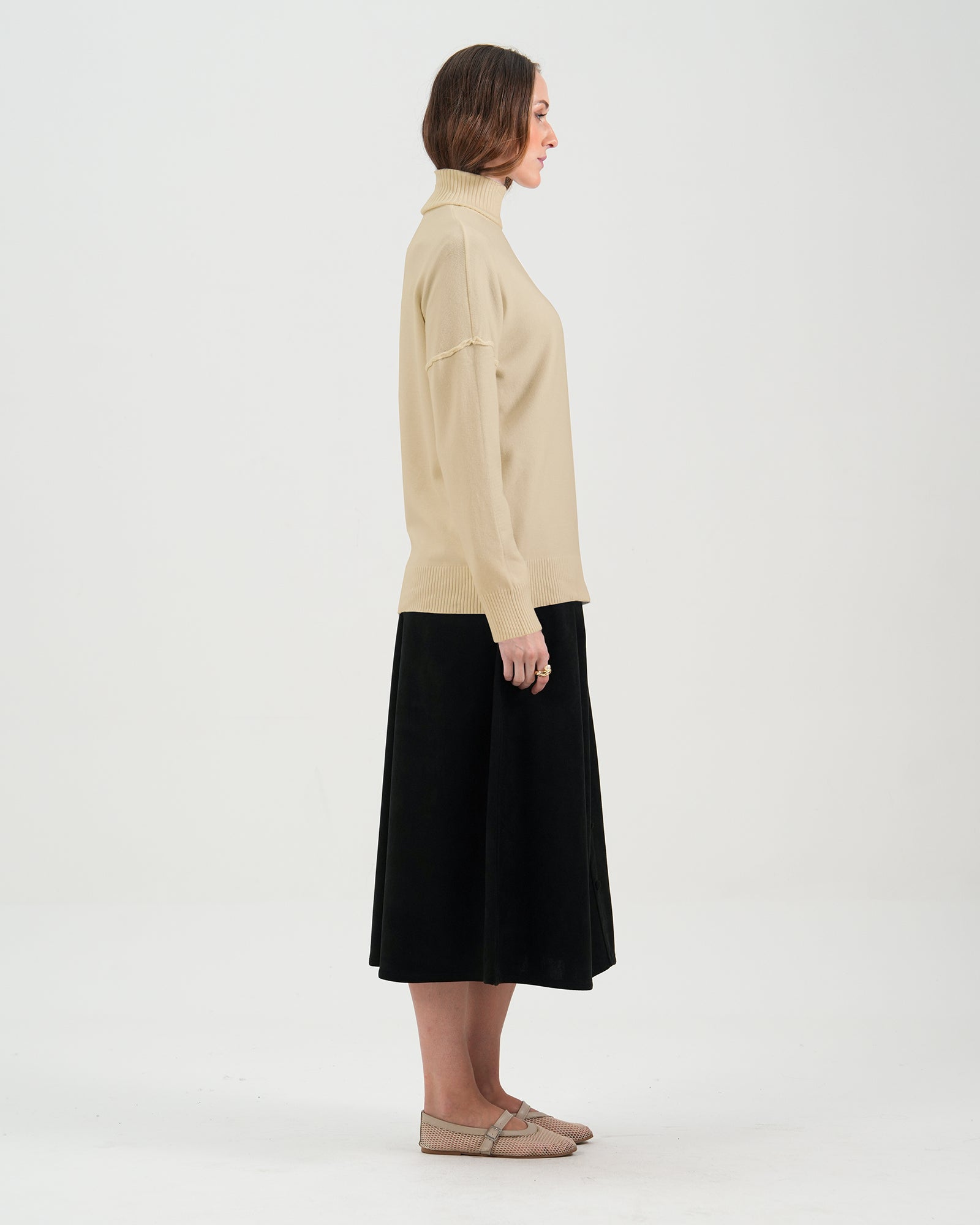 Women High Neck Sweater