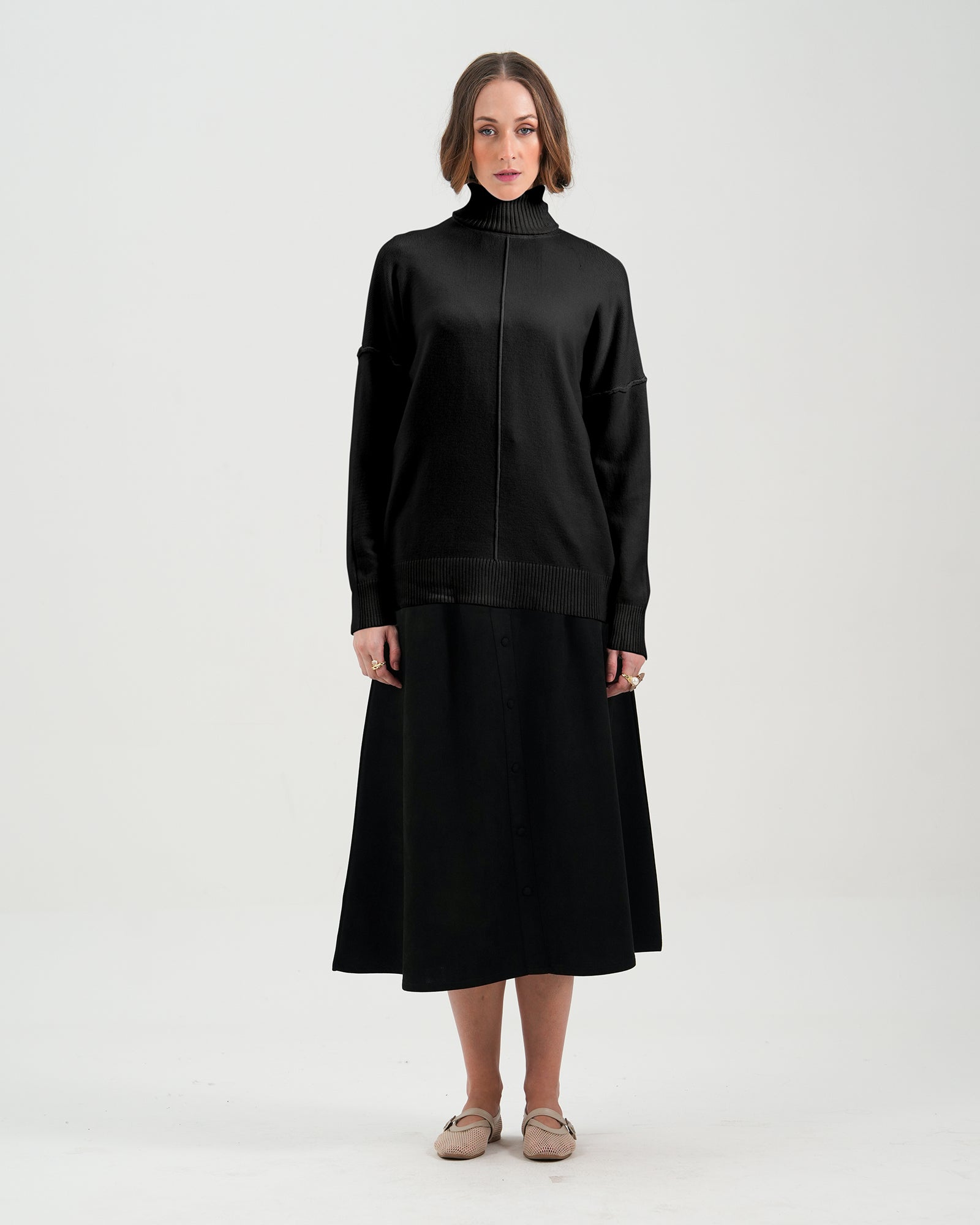 Women High Neck Sweater