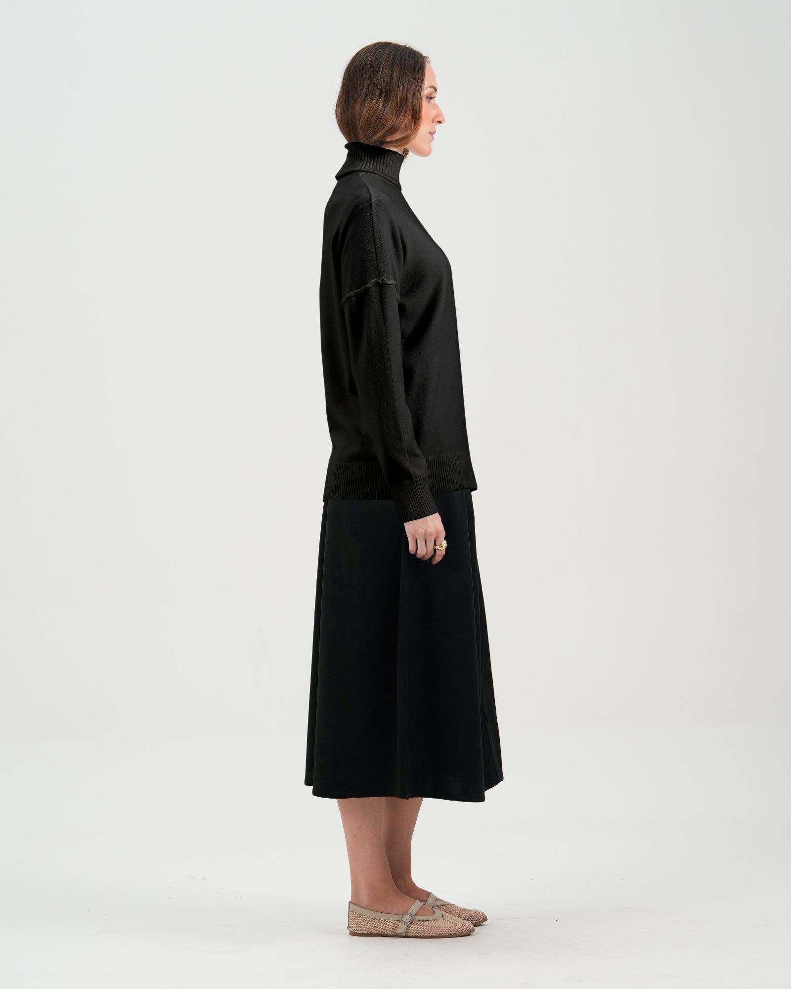 Women High Neck Sweater