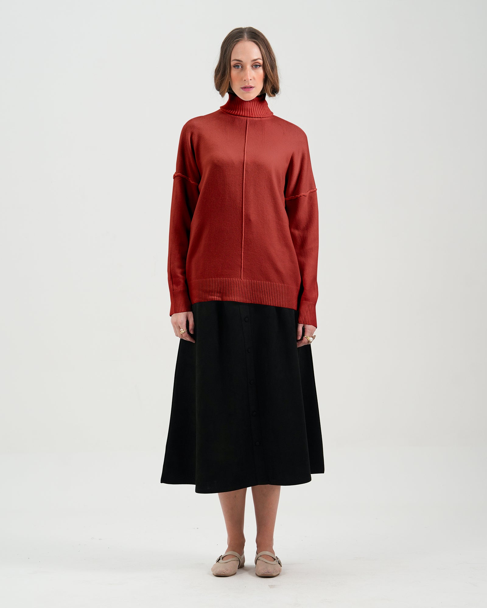 Women High Neck Sweater