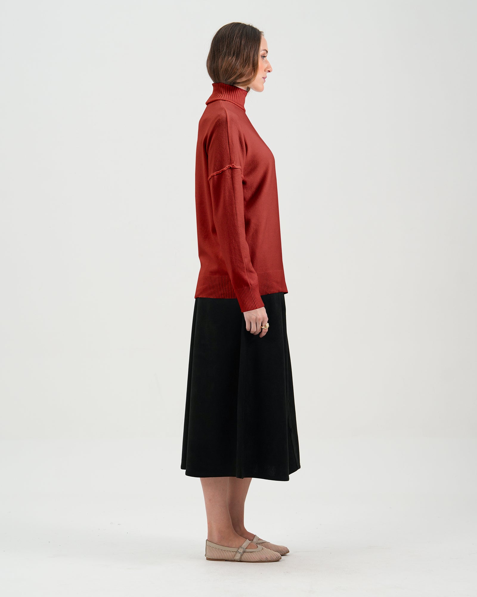 Women High Neck Sweater