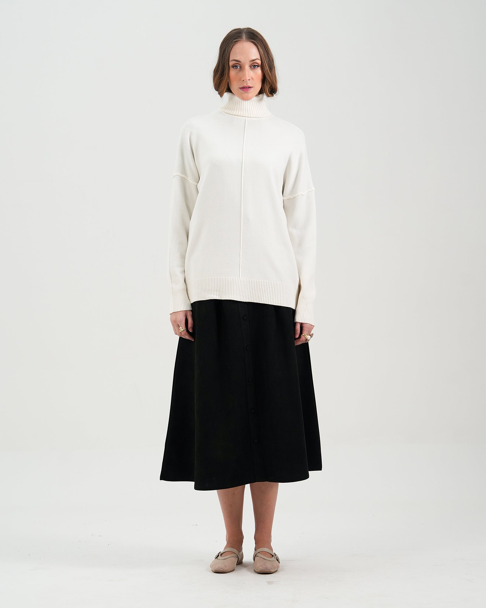 Women High Neck Sweater