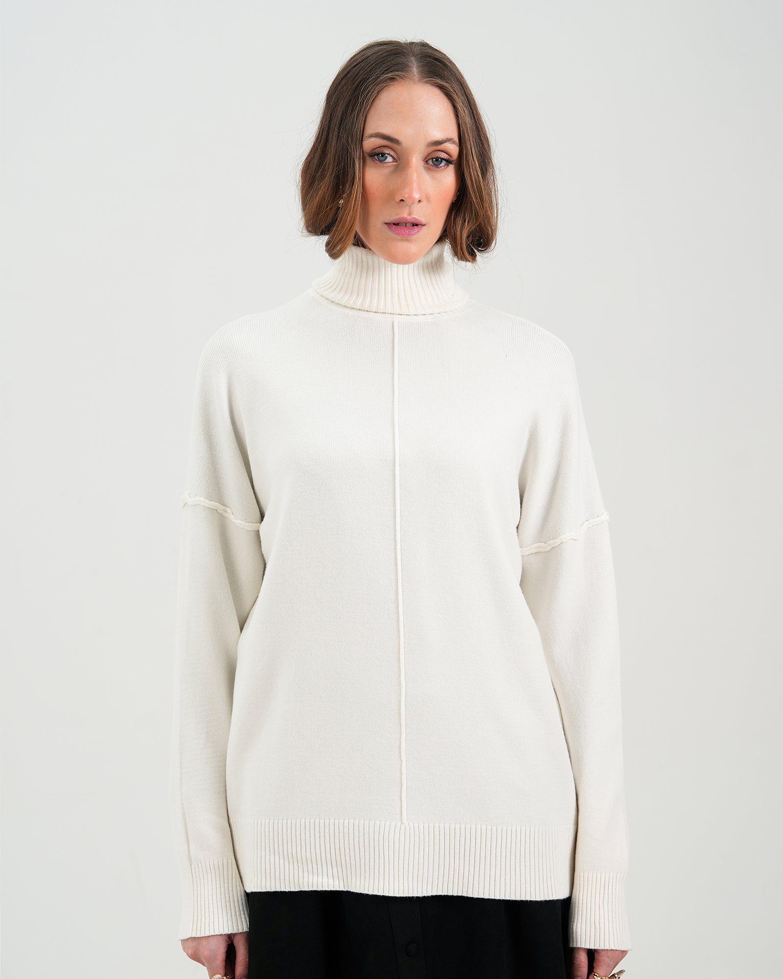 Women High Neck Sweater