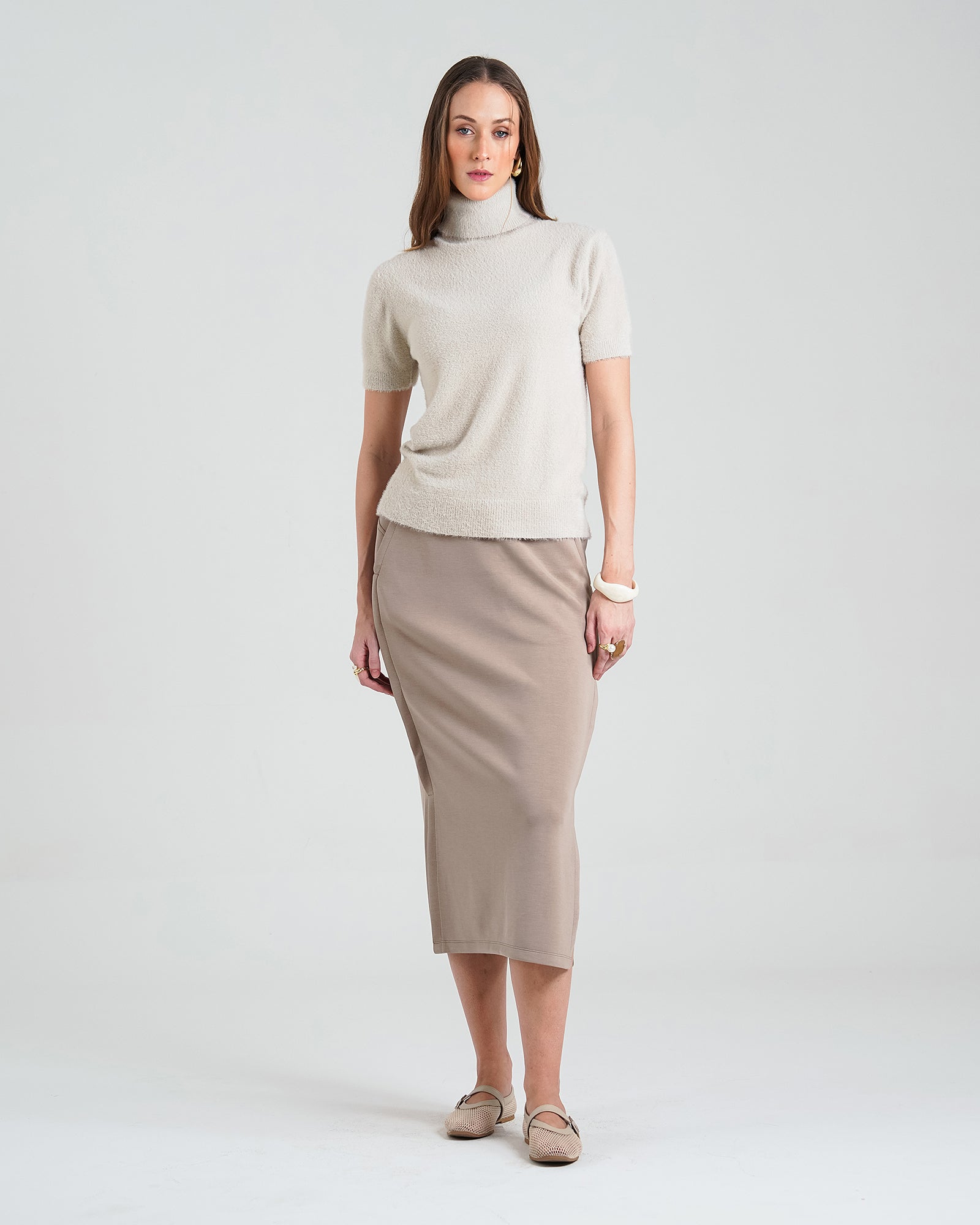 Women High Neck Sweater