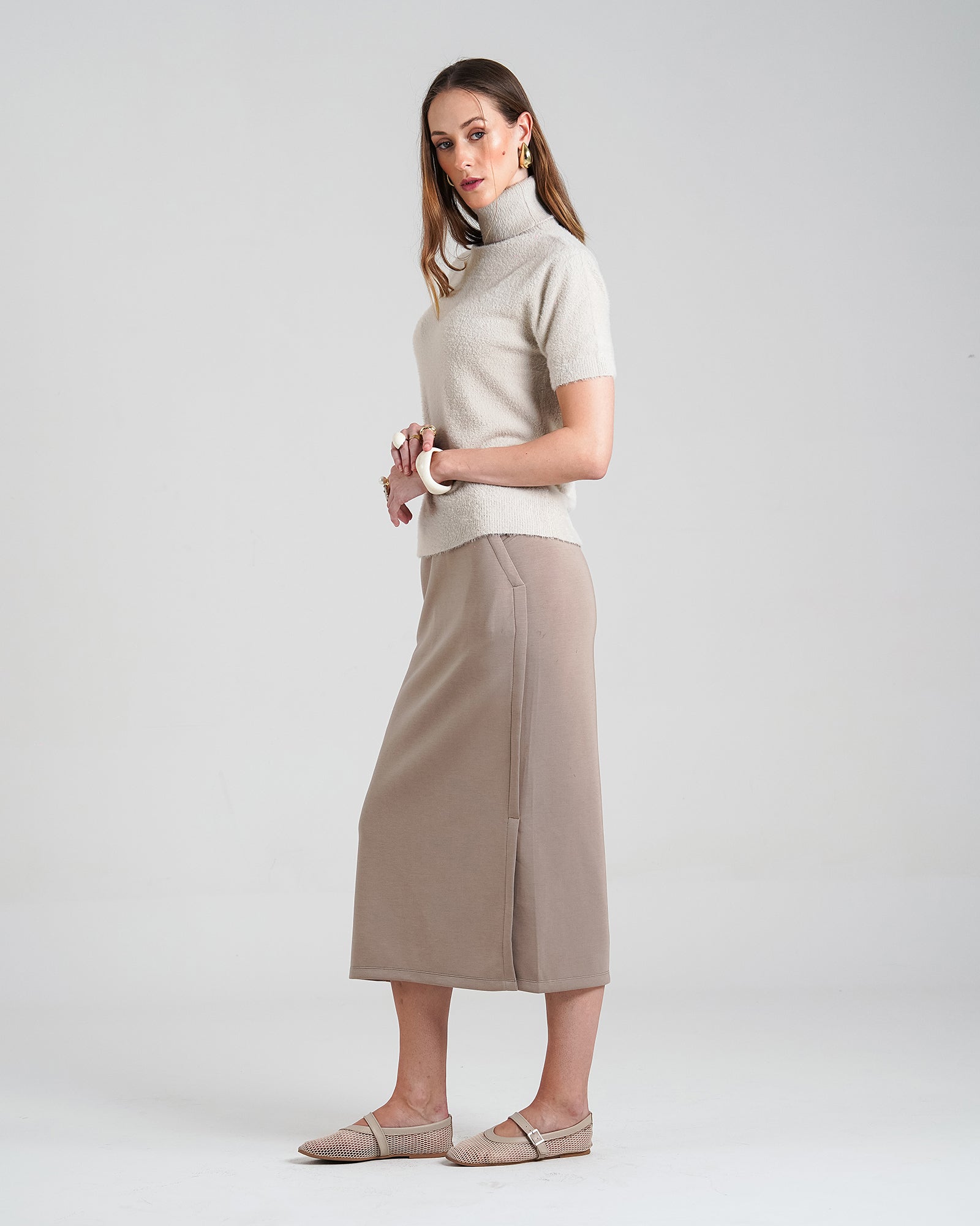 Women High Neck Sweater