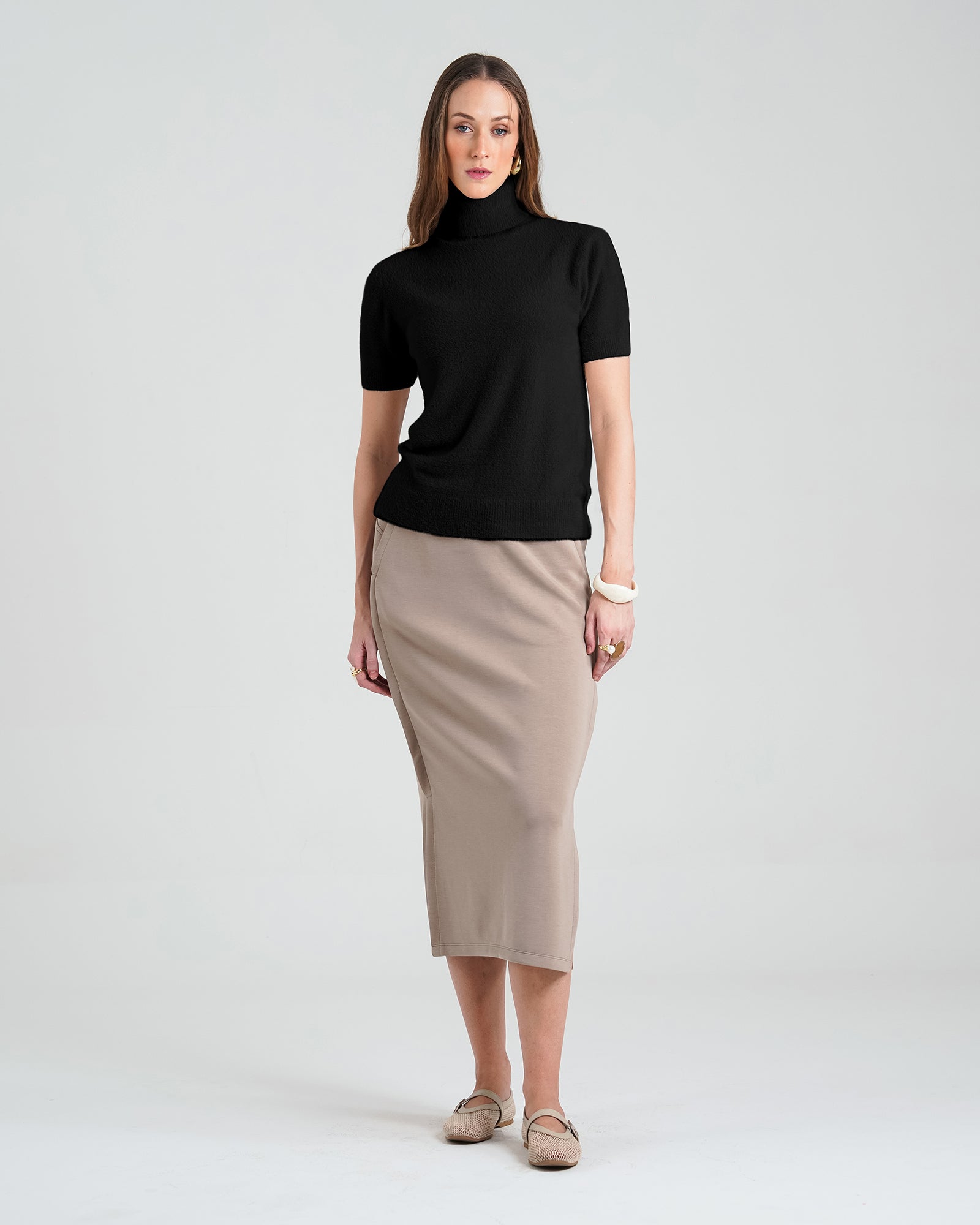 Women High Neck Sweater