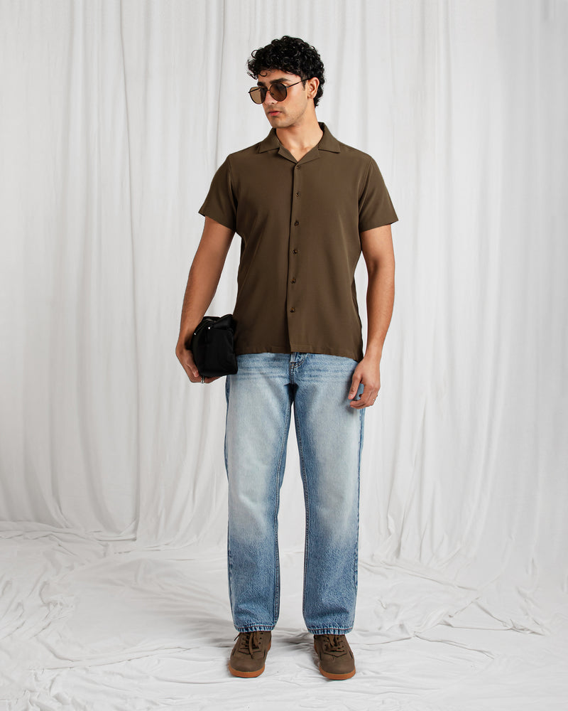 Men Regular Fit Casual Shirt - Engine - Buy Now
