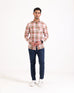 Men Slim Fit Check Casual Shirt