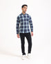 Men Slim Fit Check Casual Shirt