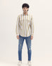 Men Slim Fit Striper Casual Shirt