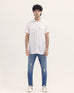 Men S/S	Plain Slim Fit Casual Shirt