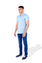 Men Slim Fit Casual Shirt For MEN - ENGINE