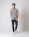 Men Slim Fit Printed Casual Shirt For MEN - ENGINE