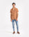 Men S/S Slim Fit Printed Casual Shirt For MEN - ENGINE