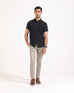 Men S/S Regular Fit Plain Casual Shirt