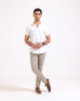 Men S/S Regular Fit Plain Casual Shirt