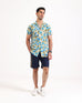 Men S/S Regular Fit Printed Casual Shirt