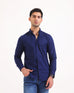 Men Slim Fit Plain Casual Shirt