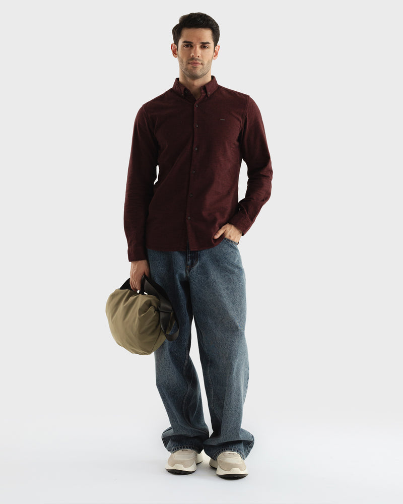 Men Regular Fit Casual Shirt - Engine - Buy Now