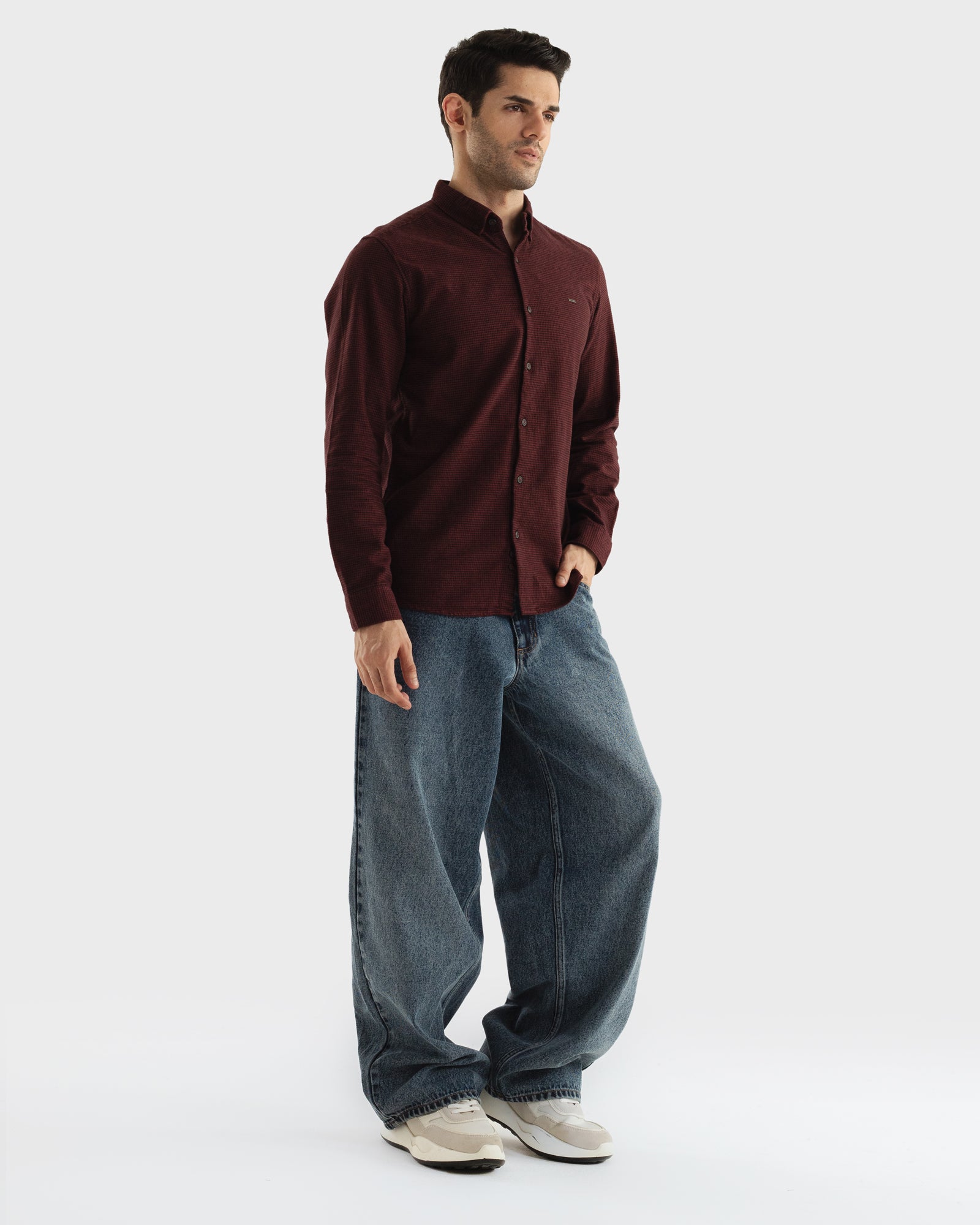 Men Regular Fit Casual Shirt - Engine - Buy Now