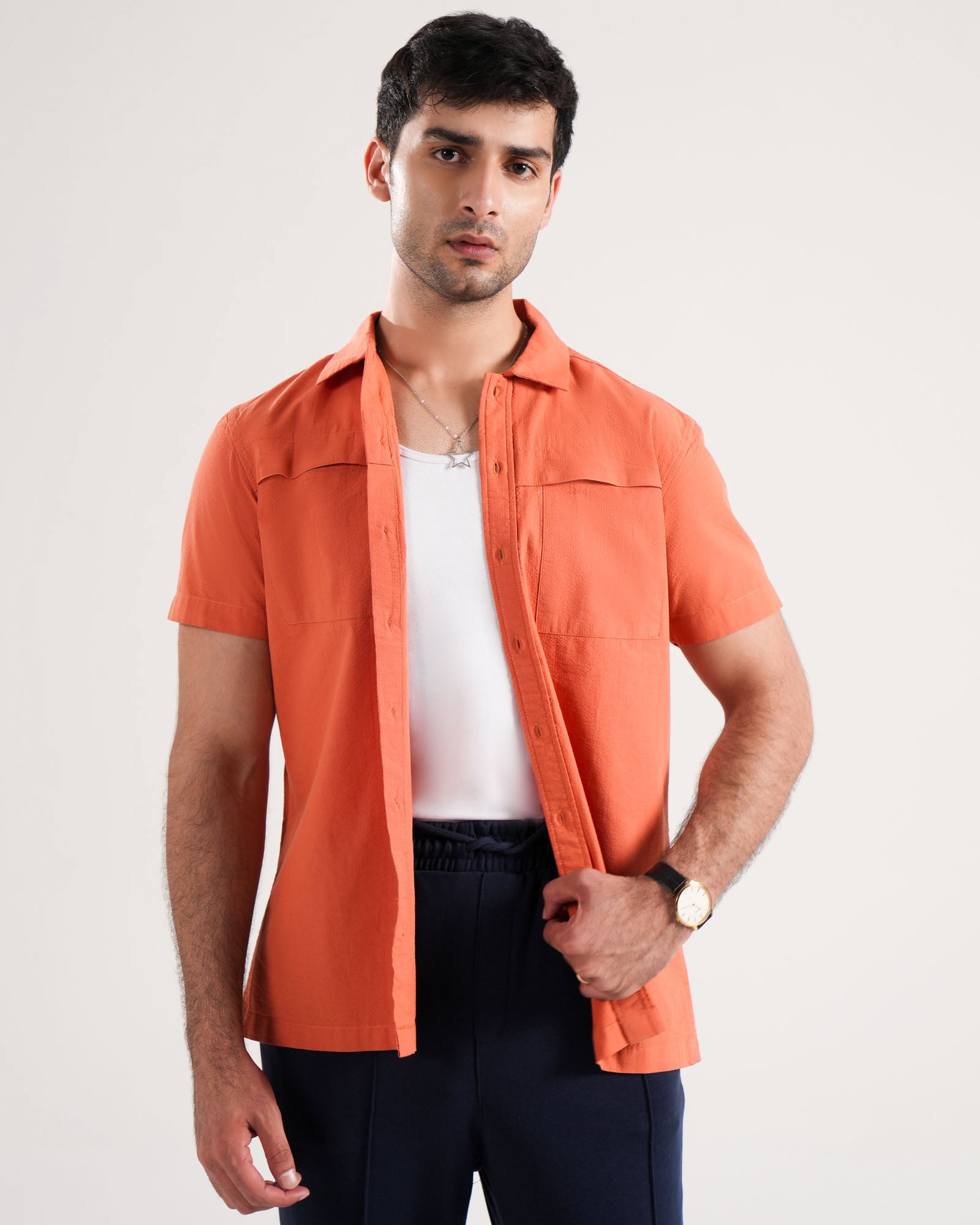 Men Regular Fit Casual Shirt - Engine - Buy Now