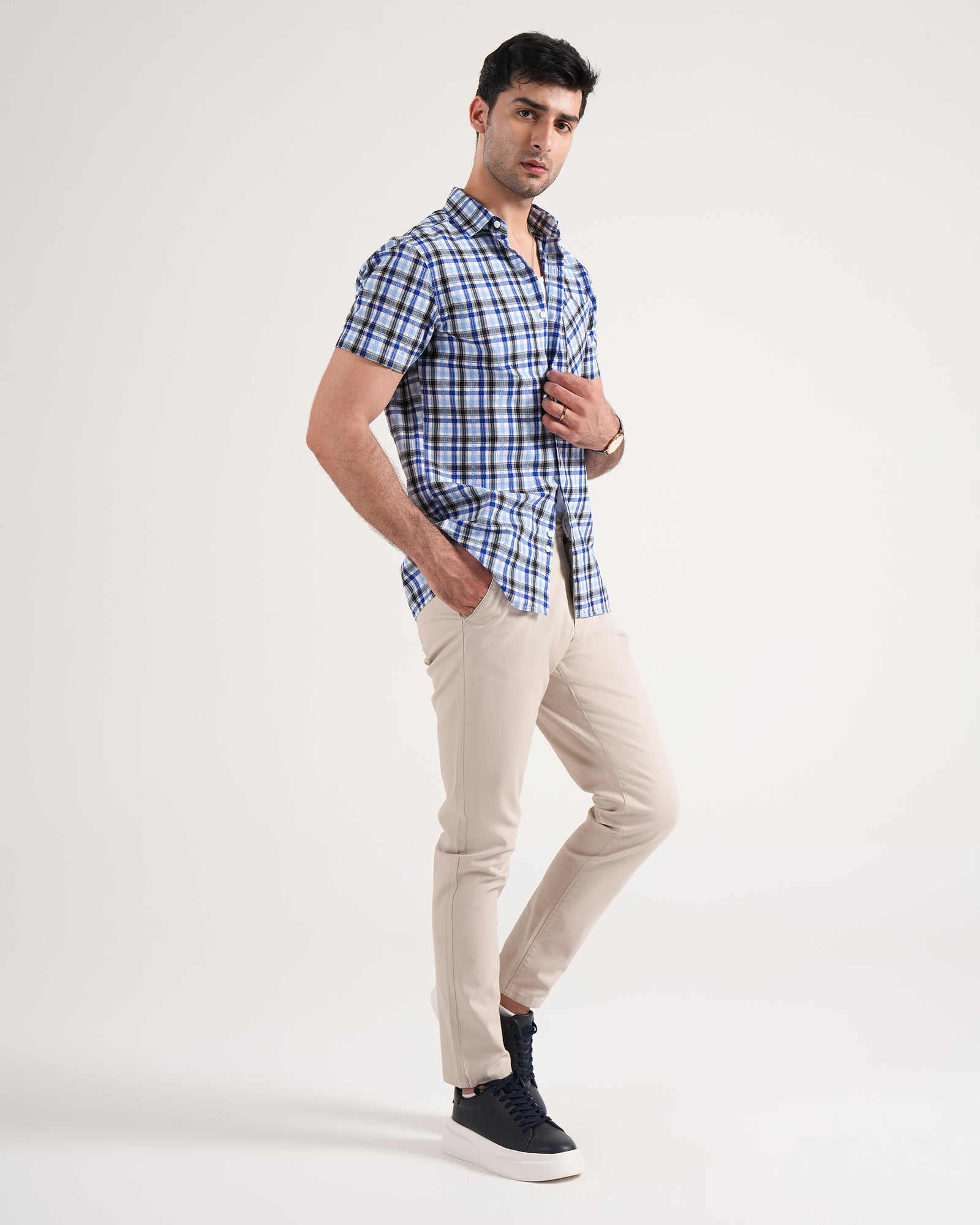 Men Regular Fit Casual Shirt - Engine - Buy Now