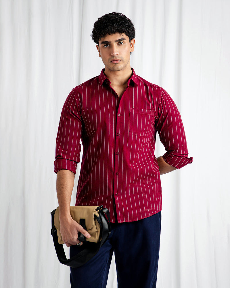 Men Regular Fit Casual Shirt - Engine - Buy Now