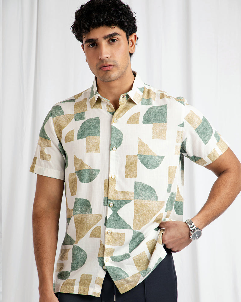 Men Regular Fit Casual Shirt - Engine - Buy Now