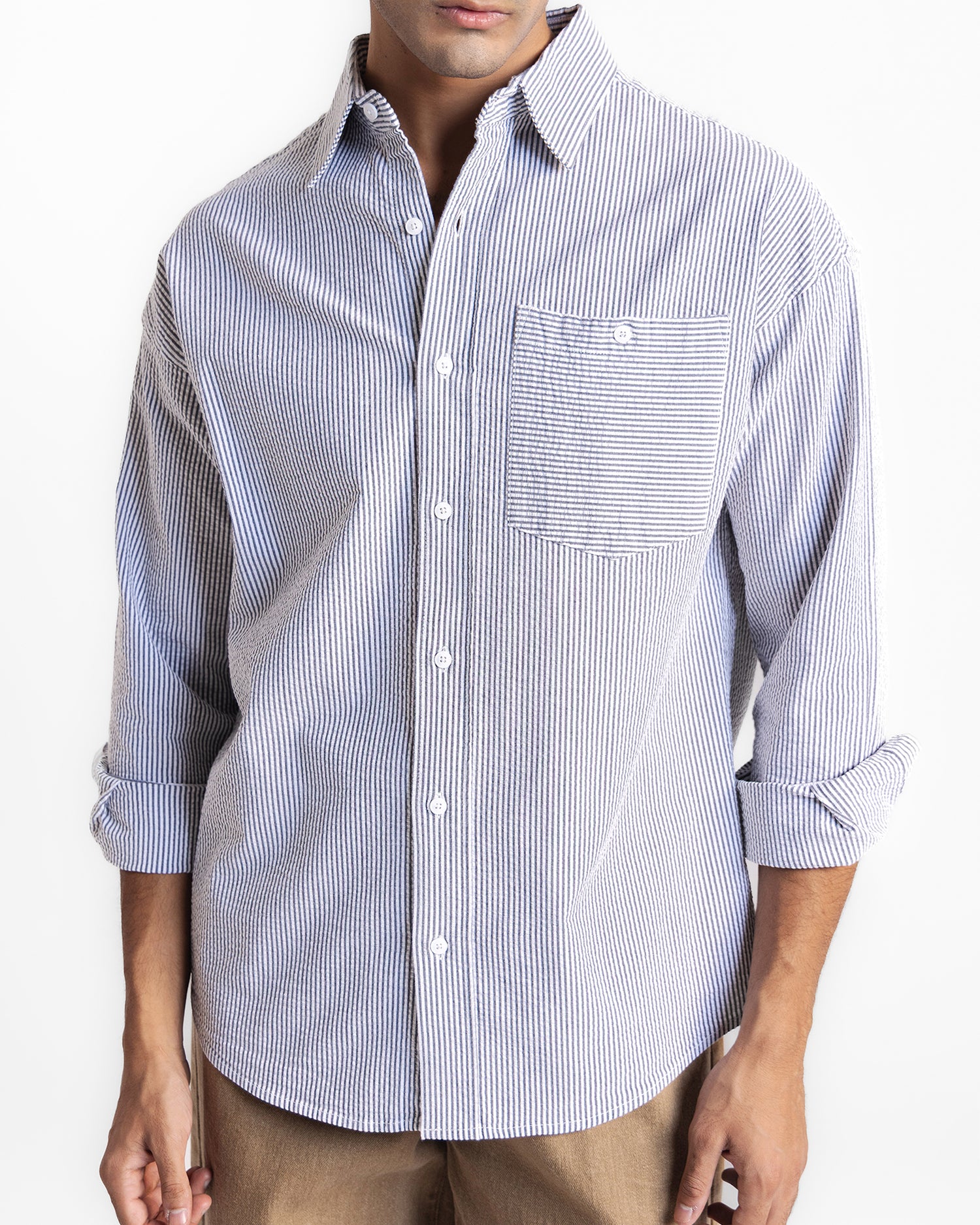 Men Loose Fit Casual Shirt - Engine - Buy Now