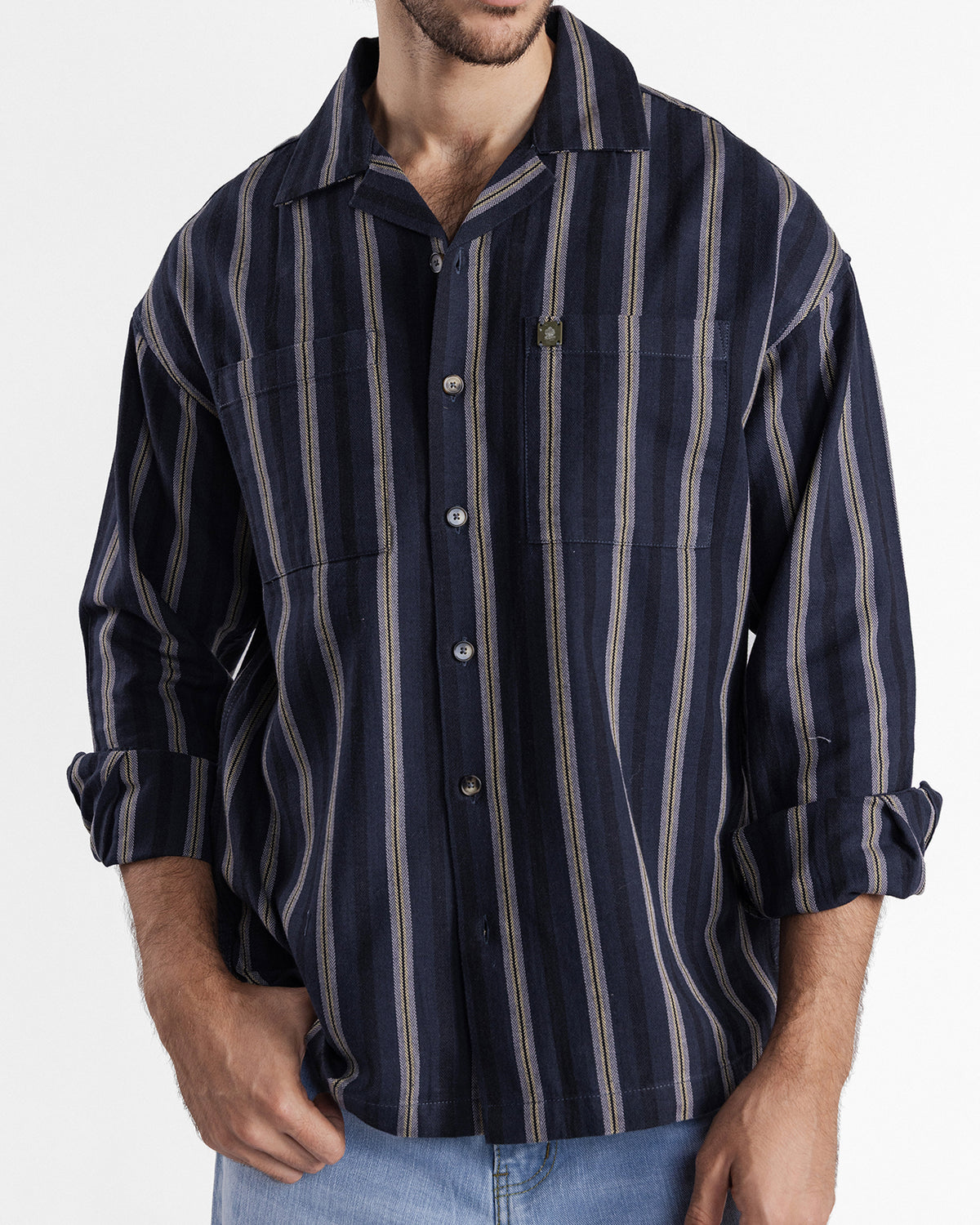 Men Loose Fit Casual Shirt