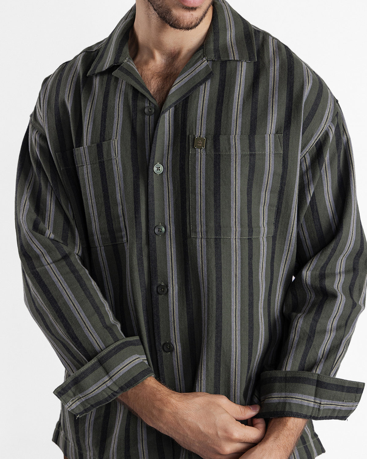 Men Loose Fit Casual Shirt